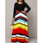 LW Plus Size Striped A Line Dress