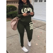 LW Plus Size Letter Print Pants Set