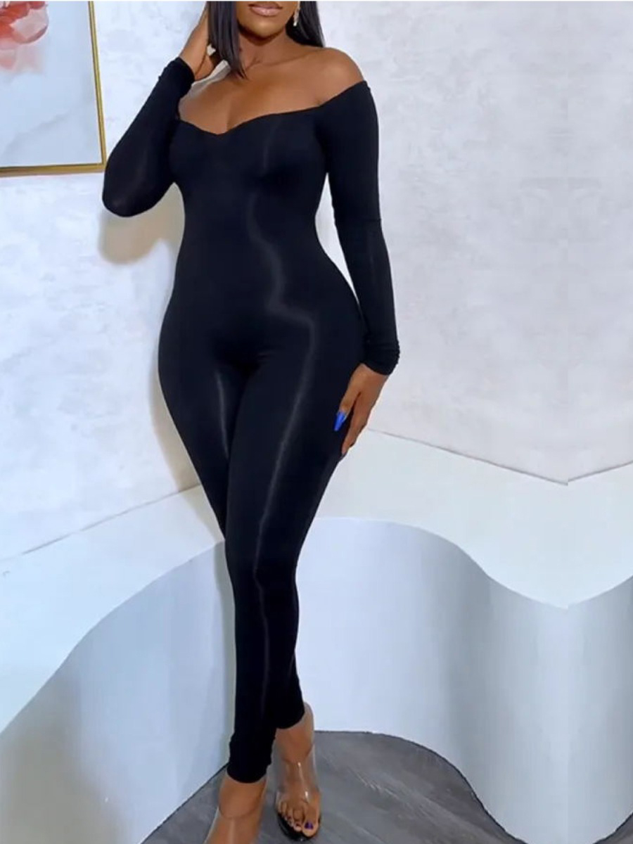 LW Off The Shoulder Skinny Jumpsuit