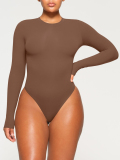 LW Round Neck Plain Skinny Bodysuit
