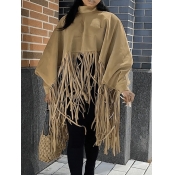 LW Plus Size Batwing Sleeve Tassel Design Loose Bl