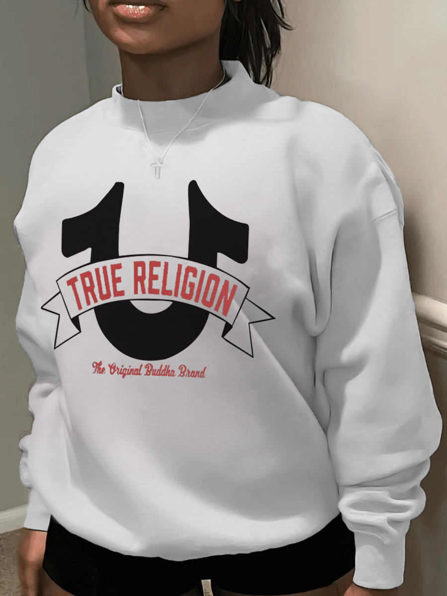 LW Dropped Shoulder Letter Print Sweatshirt