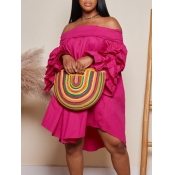 LW Plus Size Off The Shoulder Layered Cascading Fl