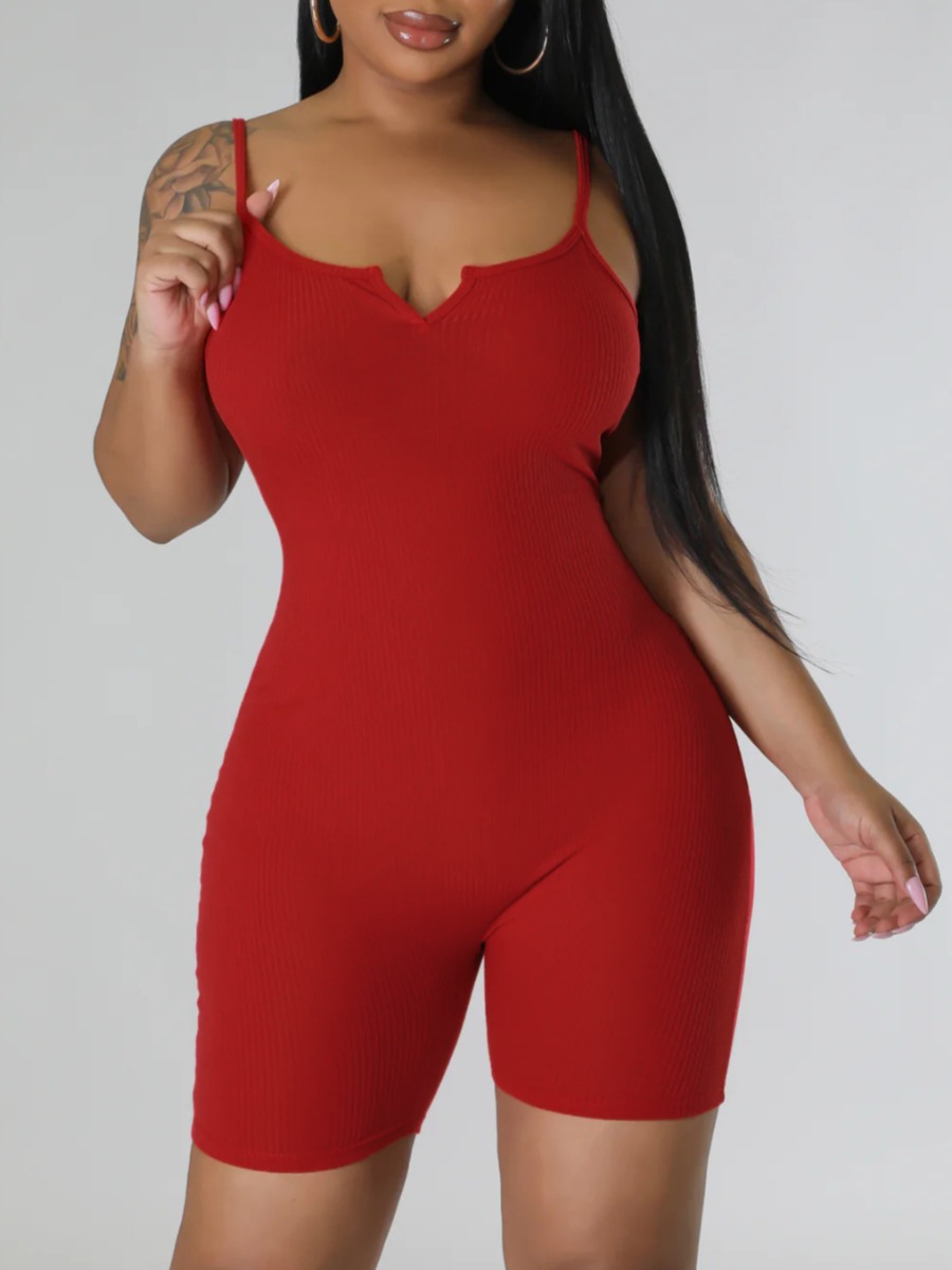LW BASICS Plus Size Cami Skinny Romper