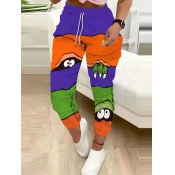 LW Pattern Cartoon Print Pants
