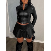 LW BASICS Cardigan Solid Color Blouse