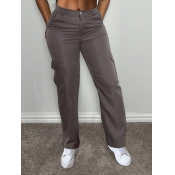 LW Mid Waist Side Pocket Pants