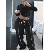 LW Plus Size Patchwork Solid Color Two-piece Pants