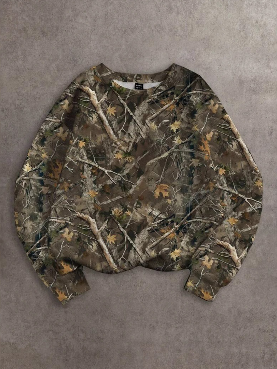 LW Pattern Mixed Print Sweatshirt