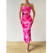 LW None Mixed Print Midi Dress