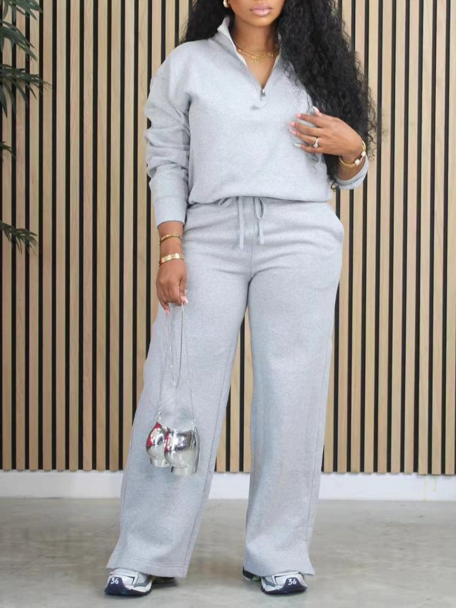 LW BASICS Casual Polyester Turndown Collar Bandage