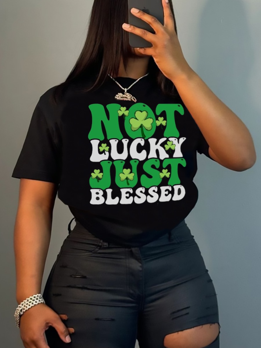 LW Pattern Letter T-shirt