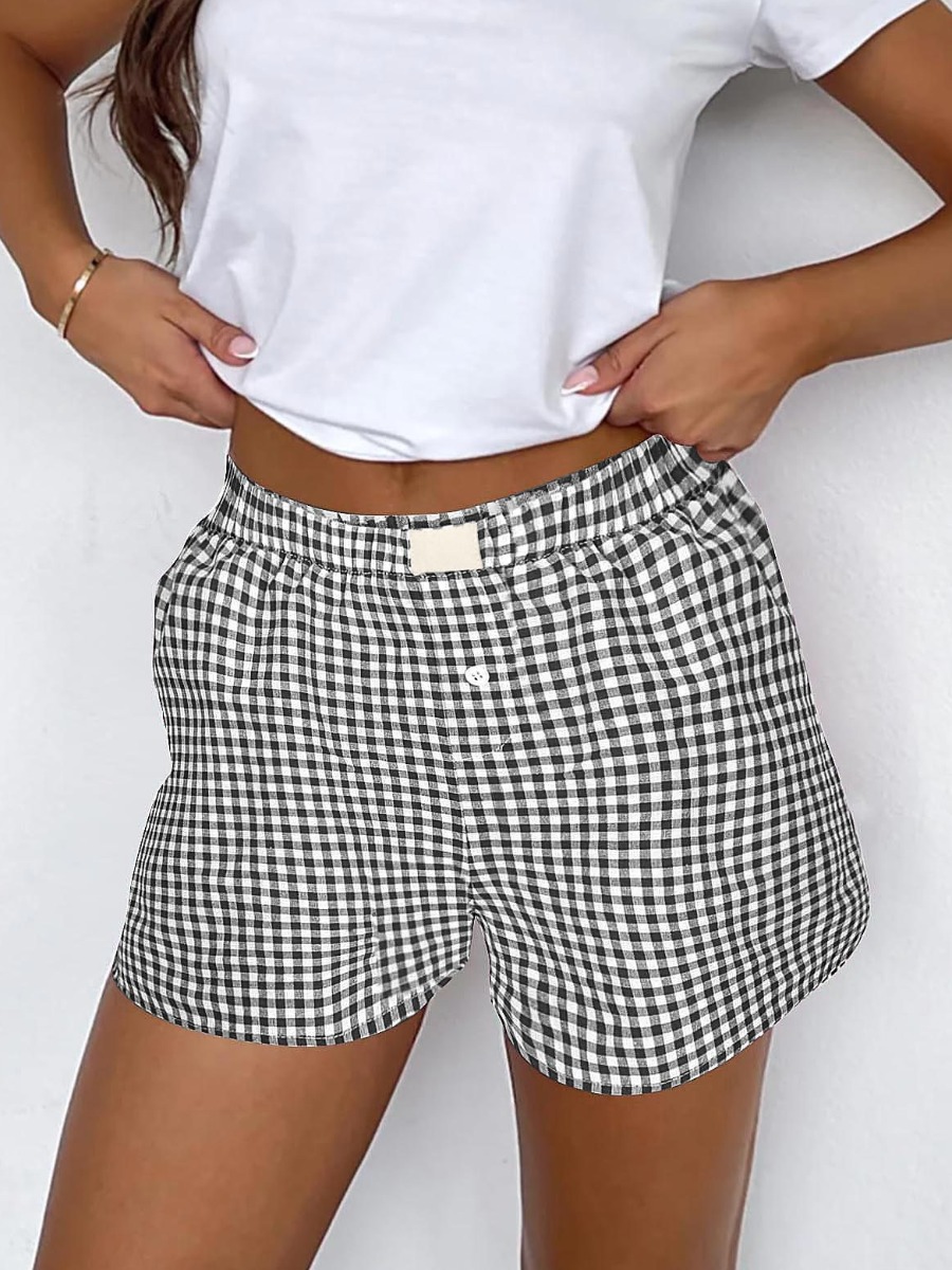 LW BASICS Pattern Plaid Shorts