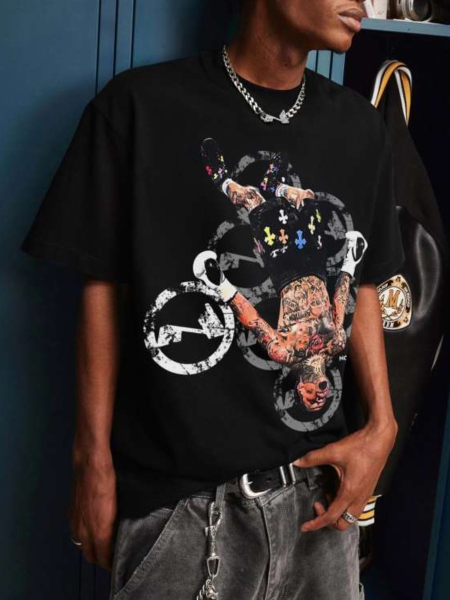 LW Men Pattern Figure T-shirt