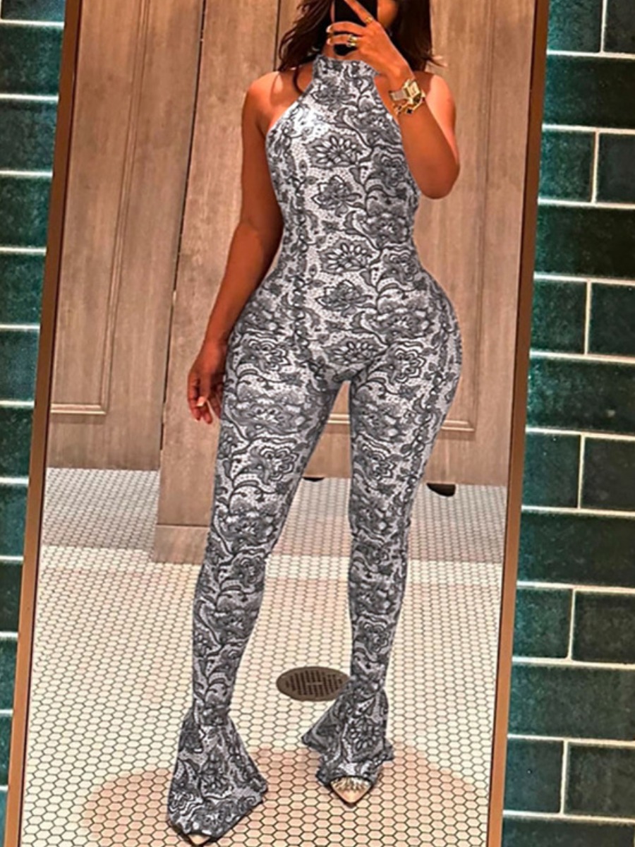 LW Pattern Tribal Jumpsuit